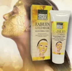 RAIHUEN GOLD MASK MASCHERA VELO ORO ANTIRUGHE ALL'ACIDO IALURONICO E GOJI 50 ML