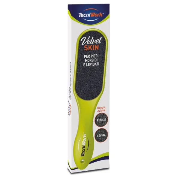 Raspa per piedi Velvet Skin Tecniwork formato Maxi, Lime
