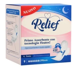 RELIEF ASSORBENTI NOTTE 9 PEZZI