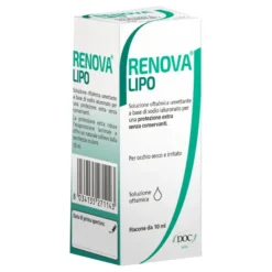 RENOVA COLLIRIO SOSTITUTO LACRIMALE A BASE DI ACIDO IALURONICO 0,4% E LIPIDI FLACONE DA 10 ML SENZA CONSERVANTI