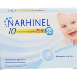 RICARICA USA E GETTA PER ASPIRATORE NASALE NARHINEL 10 PEZZI SOFT ARTICOLO 526405