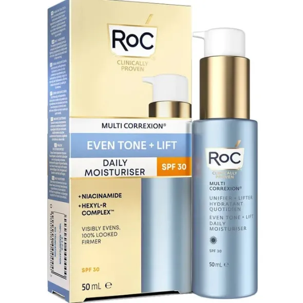ROC MULTI CORREXION EVEN TONE + LIFT DAILY MOISTURIZER SPF30 50 ML