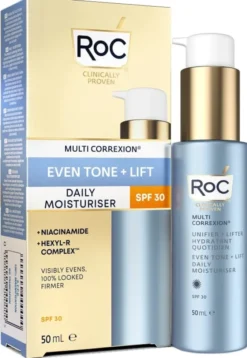 ROC MULTI CORREXION EVEN TONE + LIFT DAILY MOISTURIZER SPF30 50 ML