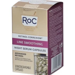 ROC RETINOL CORREXION LINE SMOOTHING SIERO VISO NOTTE 30 CAPSULE