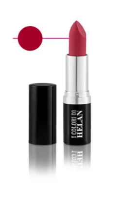 Rossetto Matt Helan colore Rosso Melagrana, texture cremosa
