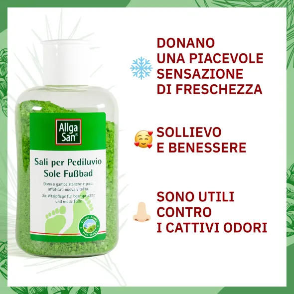Sali Pediluvio Allgasan all'olio di pino mugo, 350ml