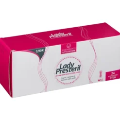 Salvaslip Lady Presteril anatomico in cotone, 24 pezzi
