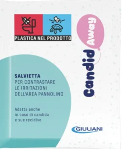 Salviette CandidAway detergenti area pannolino, 10 pezzi
