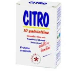 Salviette Citro Z con citronella e aloe, 10 pezzi