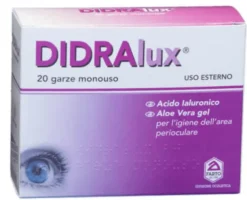 Salviette Didralux detergenti per occhi e palpebre, 20 pezzi