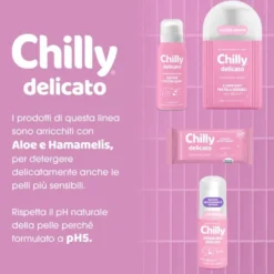 Salviette intime Chilly delicato con Aloe, 12 pezzi