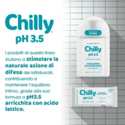 Salviette Intime Chilly pH 3,5 per l'igiene quotidiana, 12 pezzi