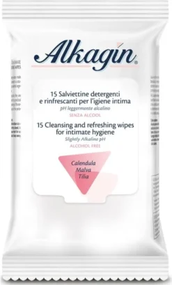 Salviettine detergenti Alkagin per igiene intima, multipack
