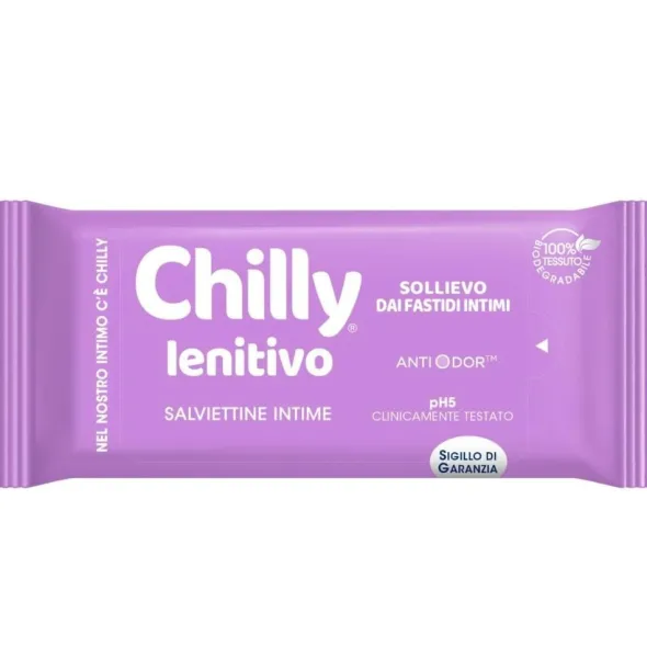 Salviettine Intime Chilly Lenitivo detergenti, 12 pezzi