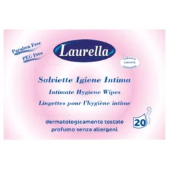 Salviettine intime Laurella detergenti, 20 pezzi