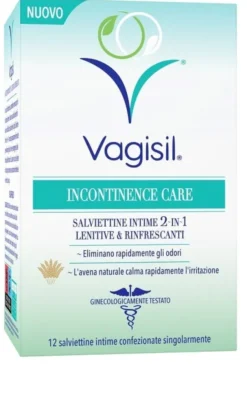 Salviettine intime Vagisil Incontinence Care 2-in-1