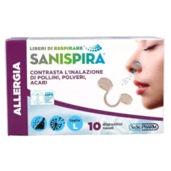 Sanispira Allergia filtro nasale antipolline, taglia L 10 pezzi