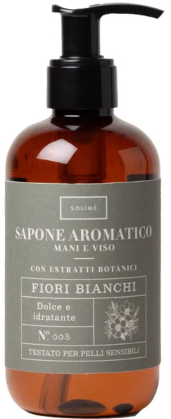 Sapone Aromatico M&V Fiori Bianchi mani e viso, 300ml