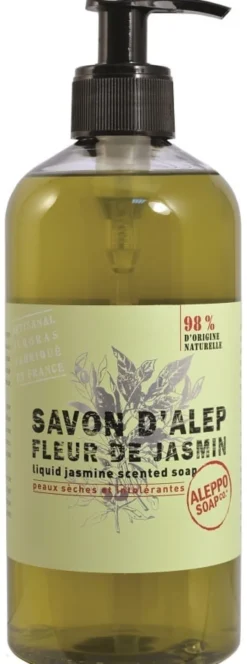 Sapone di Aleppo liquido al gelsomino, flacone 500ml