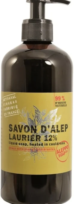 Sapone di Aleppo liquido Savon d'Alep 12% alloro, 500ml