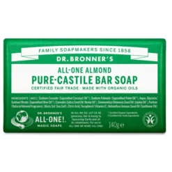 Sapone Dr. Bronner's Almond in pane con olio mandorla, 140g