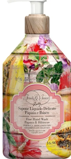 Sapone Liquido Fruit&Juice Papaya e Ibisco, 500ml