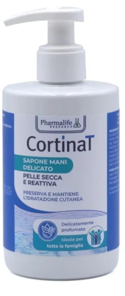 Sapone Mani Delicato CortinaT per pelle secca, 300ml