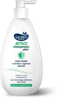 SAUBER DETERGENTE INTIMO ATTIVO 500 ML