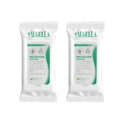 SAUGELLA ATTIVA SALVIETTINE 15 PEZZI Pack X2