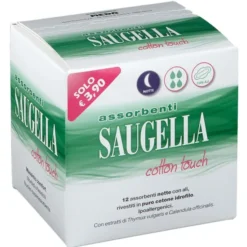 SAUGELLA COTTON TOUCH ASSORBENTI NOTTE 12 PEZZI TAGLIO PREZZO