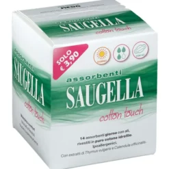 SAUGELLA COTTON TOUCH ASSORBENTI GIORNO 14 PEZZI TAGLIO PREZZO