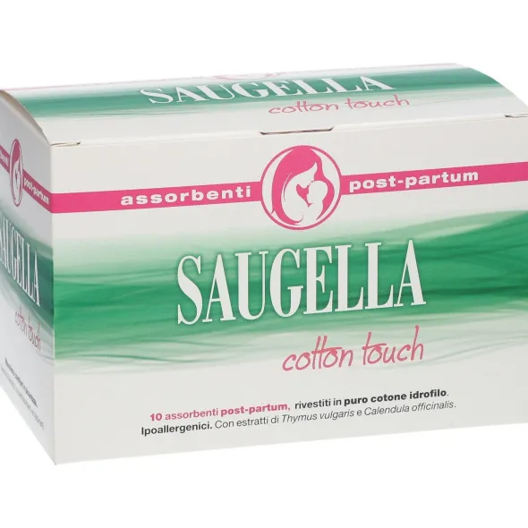 SAUGELLA COTTON TOUCH ASSORBENTI POSTPARTUM 10 PEZZI