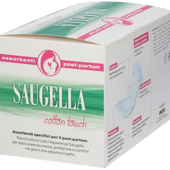 SAUGELLA COTTON TOUCH ASSORBENTI POSTPARTUM 10 PEZZI