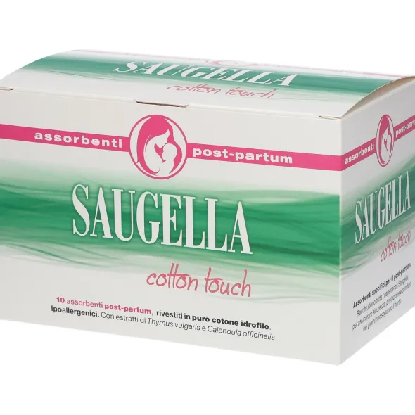 SAUGELLA COTTON TOUCH ASSORBENTI POSTPARTUM 10 PEZZI