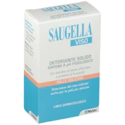 SAUGELLA VISO DETERGENTE SOLIDO SAPONE PH FISIOLOGICO PELLE DELICATA 100 G