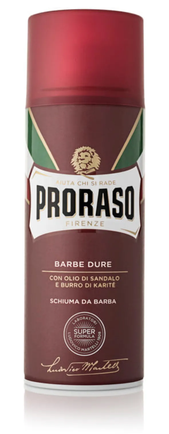 Schiuma da Barba Proraso Barbe Dure, per pelle secca 400ml
