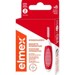 Scovolini interdentali Elmex Interdental Brush Red 0,5mm, 8 pezzi