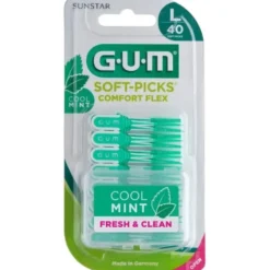 Scovolini interdentali Gum Soft Pick Mint L, 40 pezzi