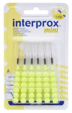 Scovolini Interprox Mini PHD 1,4 per igiene orale, 6 pezzi