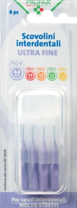 Scovolini Profar Lilla 0,6mm ultrafine, 6 pezzi