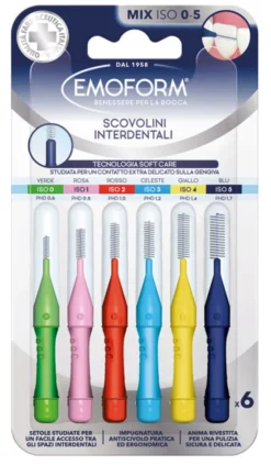 Scovolino interdentale Emoform Mix, confezione 6 pezzi