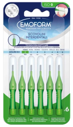 Scovolino interdentale Emoform ISO 0 verde, misura 0