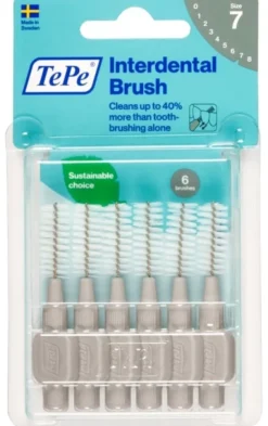 Scovolino interdentale TePe grigio 1,3mm, 6 pezzi