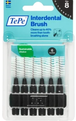 Scovolino interdentale TePe nero 1,5mm, 6 pezzi