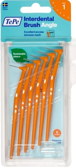 Scovolino TePe Angle arancio 0,45mm, 6 pezzi