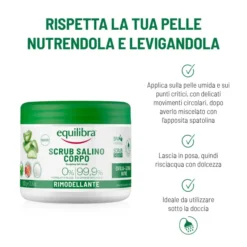 Scrub Salino Rimodellante Equilibra corpo esfoliante