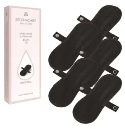 SELENACARE SALVASLIP LAVABILE NERO TAGLIA UNICA 5 PEZZI