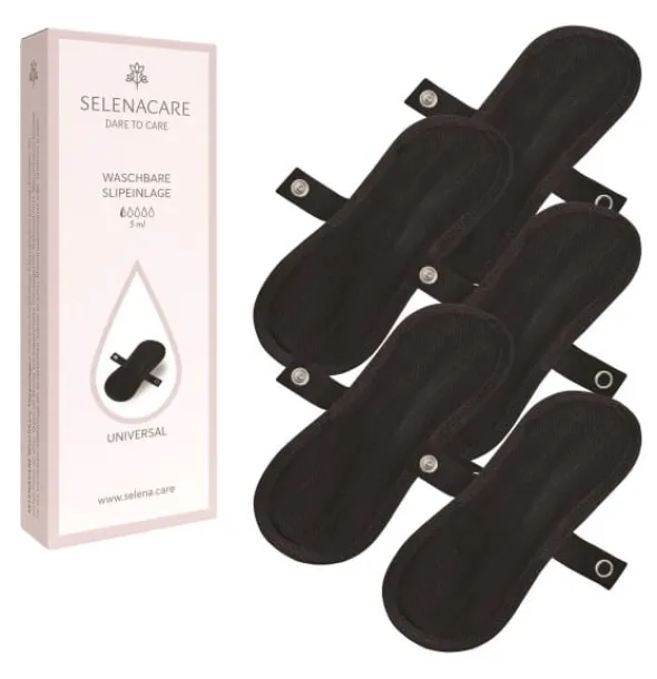 SELENACARE SALVASLIP LAVABILE NERO TAGLIA UNICA 5 PEZZI