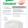 SEPARADITA ANATOMICO PER PIEDE REALIZZATO IN GEL DI SILICONE BIANCO SEMITRASPARENTE SAGOMATO IGIENEPIEDE 2 PEZZI
