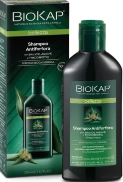 Shampoo Antiforfora Biokap Tricobiotic, cute e capelli